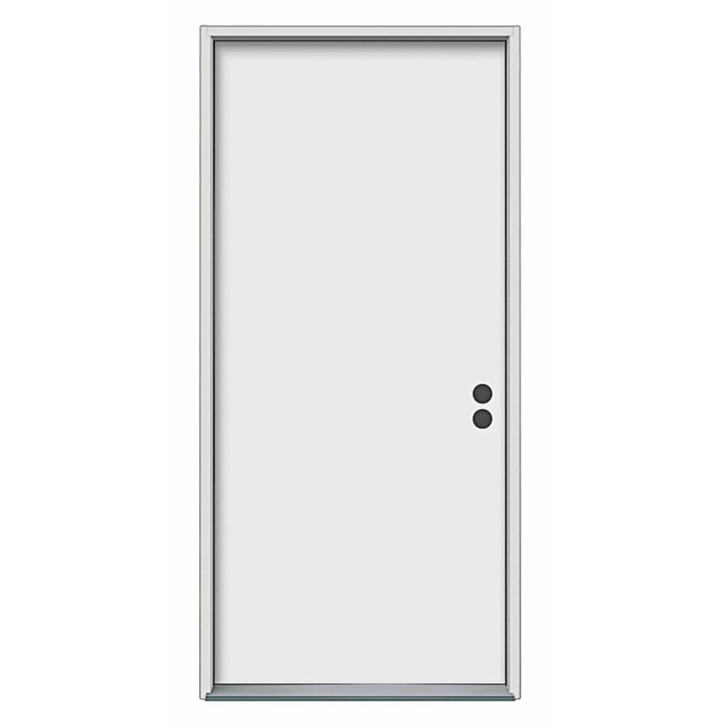 32" x 80" x 1-3/4" SC Primed Smooth Metal Pre-Hung Exterior Door Unit - 2-1/2 Bore - Right Hand