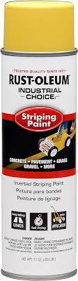 Yellow Inverted Aerosol Spray Striping Paint - 17oz