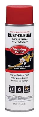 Red Inverted Aerosol Spray Striping Paint - 17oz