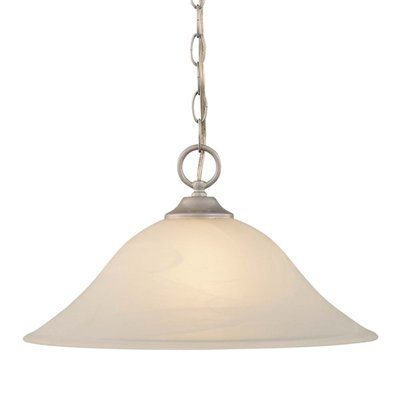 15" Decorative Hang Pendant Satin Nickel