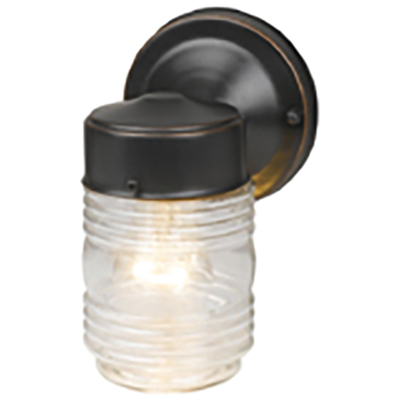 Black Jelly Jar Fixture Metal