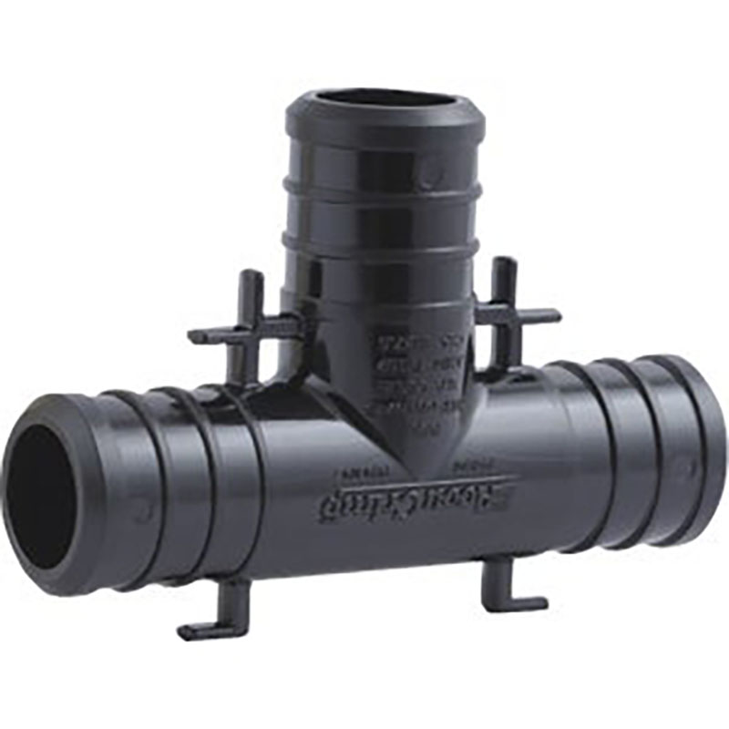 3/4" x 3/4" x 1/2" PEX Poly Reducing Barb Tee - 5/pack