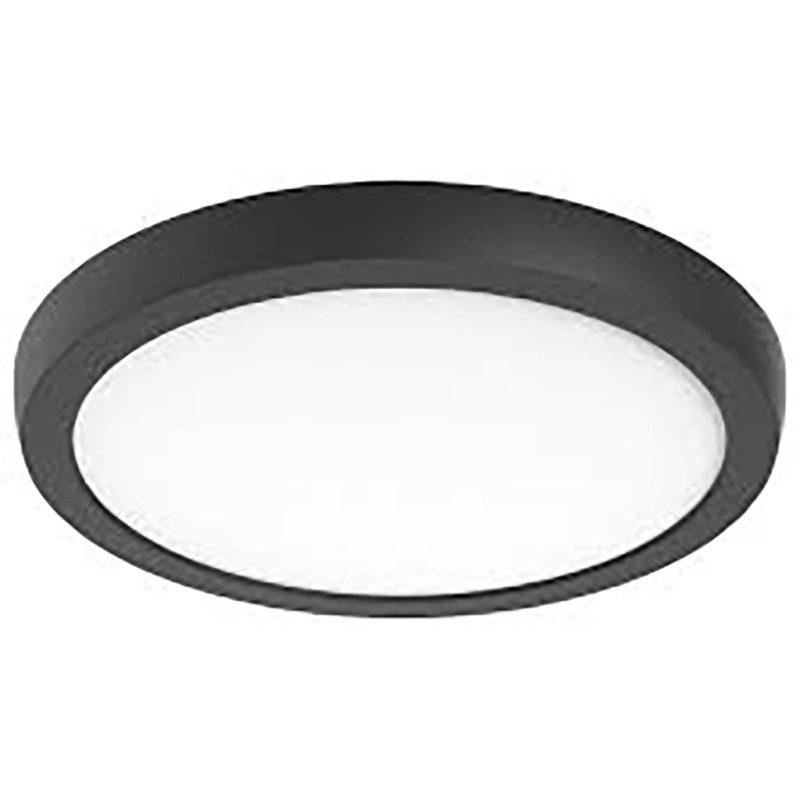 11" LED 12.5W Flush Mount Puck Fixture - Matte Black