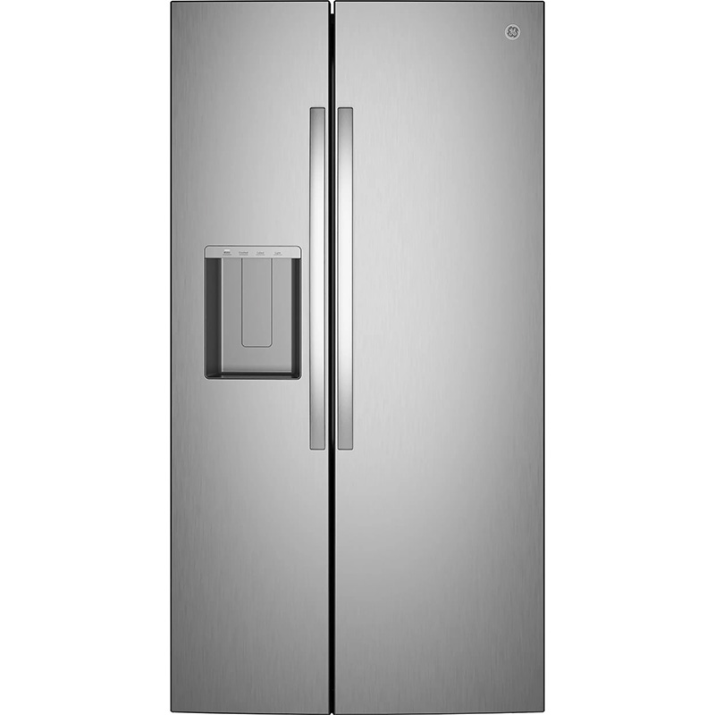 GE® 27.7 cu. ft. Side-by-Side Refrigerator with Icemaker - Stainless Steel