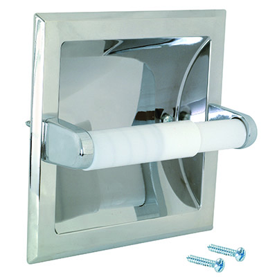 Recessed Tissue Holder Chrome