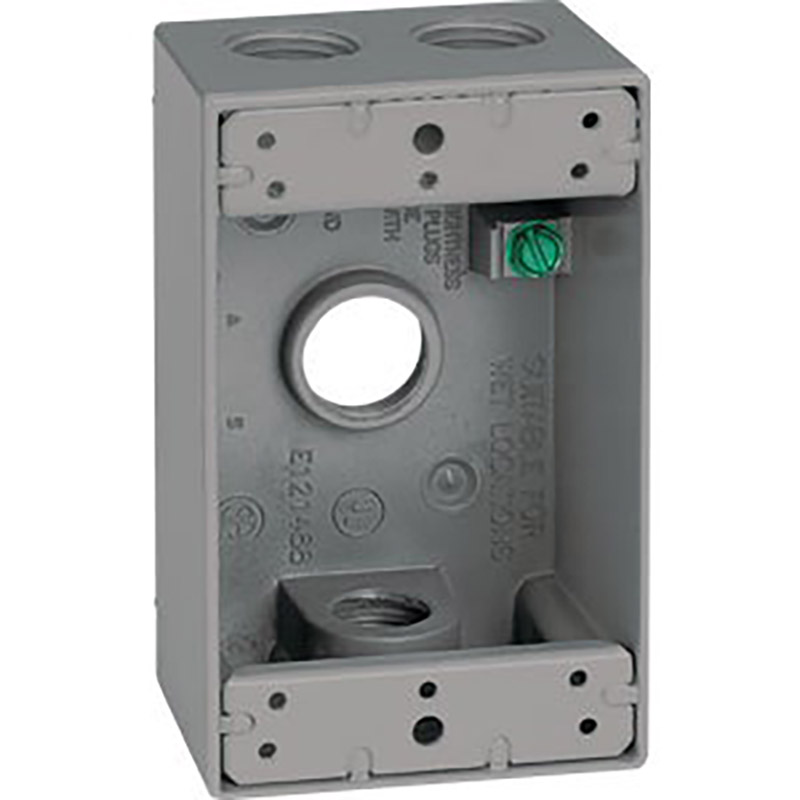 1 Gang Weatherproof Box 3Hle