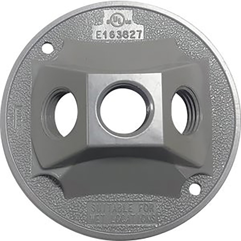 4" Round Weatherproof Cover 3Hle