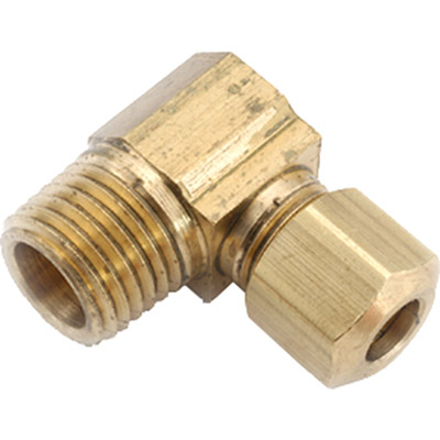 3/8" Comp X 3/8" Mpt Brass Elbow