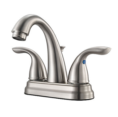 Pp 2Hdle Lavat Faucet W/Pop Sn