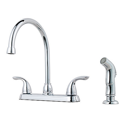 Pp Kitchen Faucet W/Spry Chrome