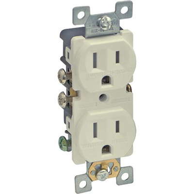 Wall Duplex Receptacle Ivory