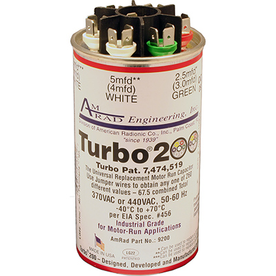 Turbo 200 Univ Capacitor 67.5Mfd