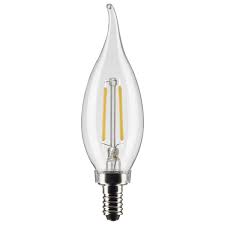 Ca11 Led Bulb Clear Candl Flame