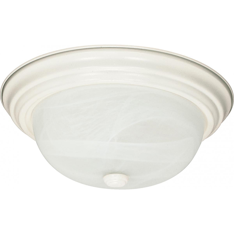 11" Wht Dome Fixture Frst Gls