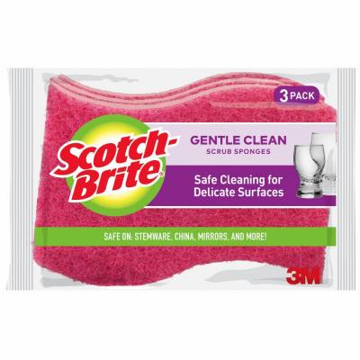 Scrub Sponge Light Duty Pack/2