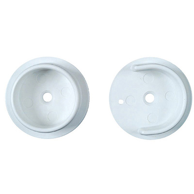 Plastic Pole Socket White Pk/2