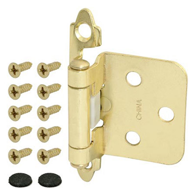 Cabinet Hinge Flush Pb Pk/2