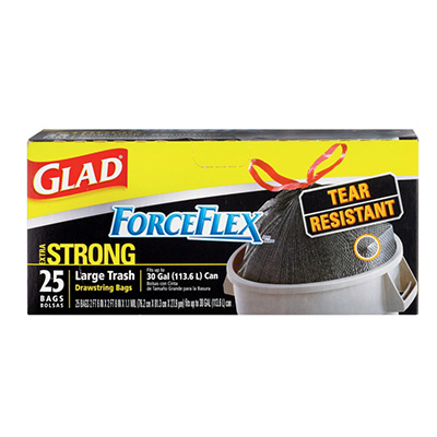 Force Flex 30 Gallon Can Liner Pack 25