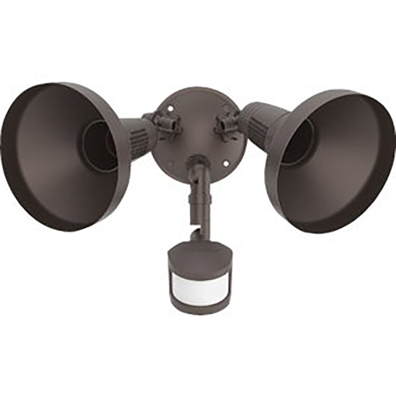 Halo 2 Bulb Motion Activated Security Flood Light - Bronze