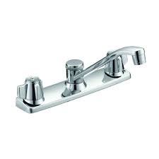 Two Handle Kitchen Faucet - Chrome - Without Spray