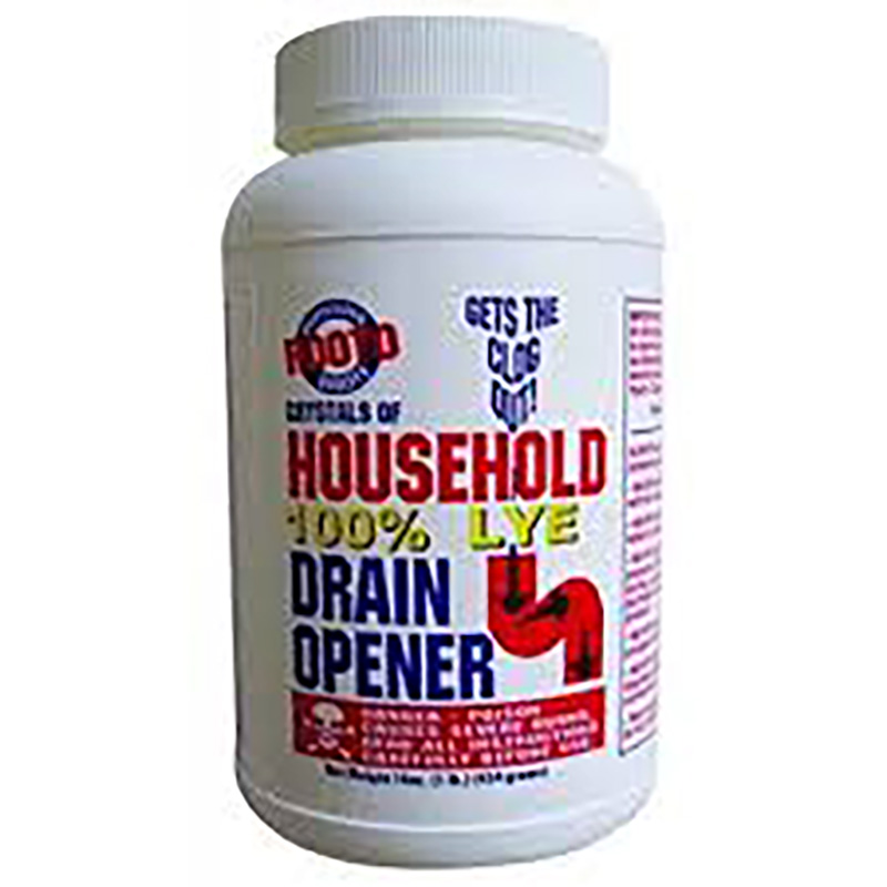 Lye Based Crystals Drain Opener - 1 lb