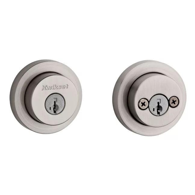 Kwikset 159SMT Milan Double Cylinder Deadbolt - Satin Nickel