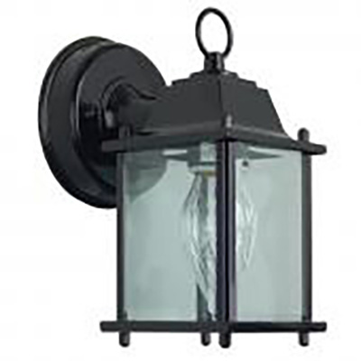 Wall Lantern Cast Alum Blk