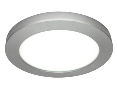 LED Flush Mount Puck Fixture - Satin Nickel