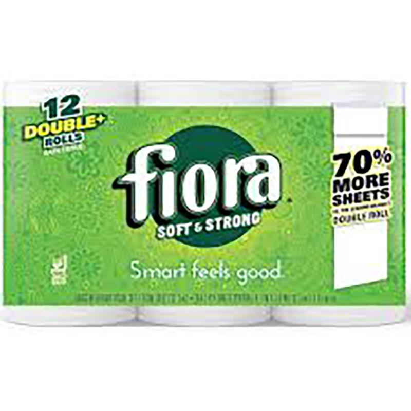 Fiora Soft Double Roll Toilet Paper - 12 Pack