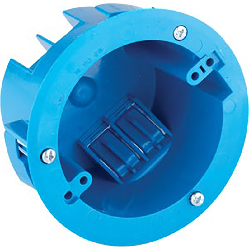 4" PVC Round Ceiling Sheetrock Box with Ears