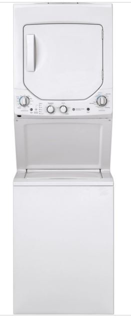 GE Unitized Spacemaker Washer & Electric Dryer - White