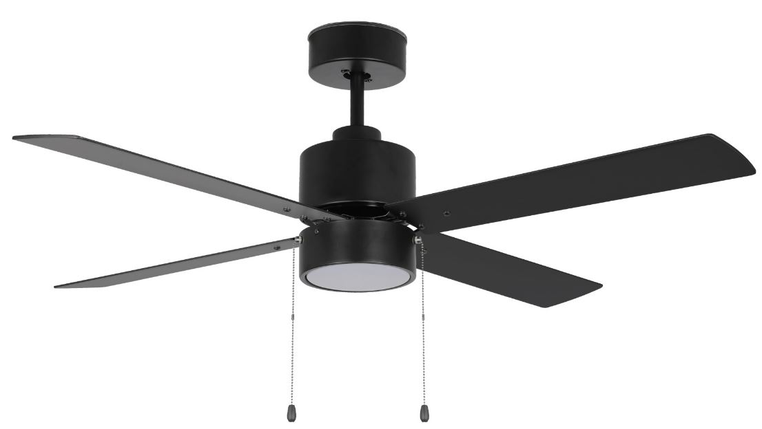 Dalton 48" LED Indoor Ceiling Fan - Flat Black