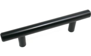 Solid Bar Cabinet Pull - Matte Black - 3" C to C