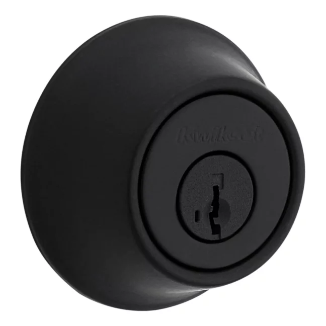 Kwikset 660 Single Cylinder Deadbolt - Smartkey - Matte Black