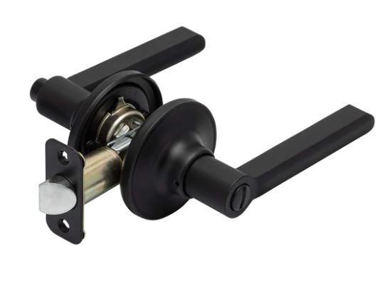 Economy Contemporary Privacy Lever - Matte Black