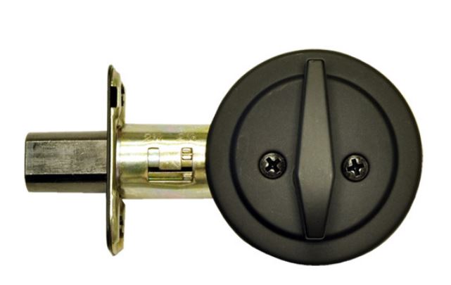 Better Home One Sided Deadbolt - Matte Black