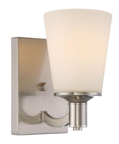 Laguna Vanity Fixture - 1 Light - Satin Nickel