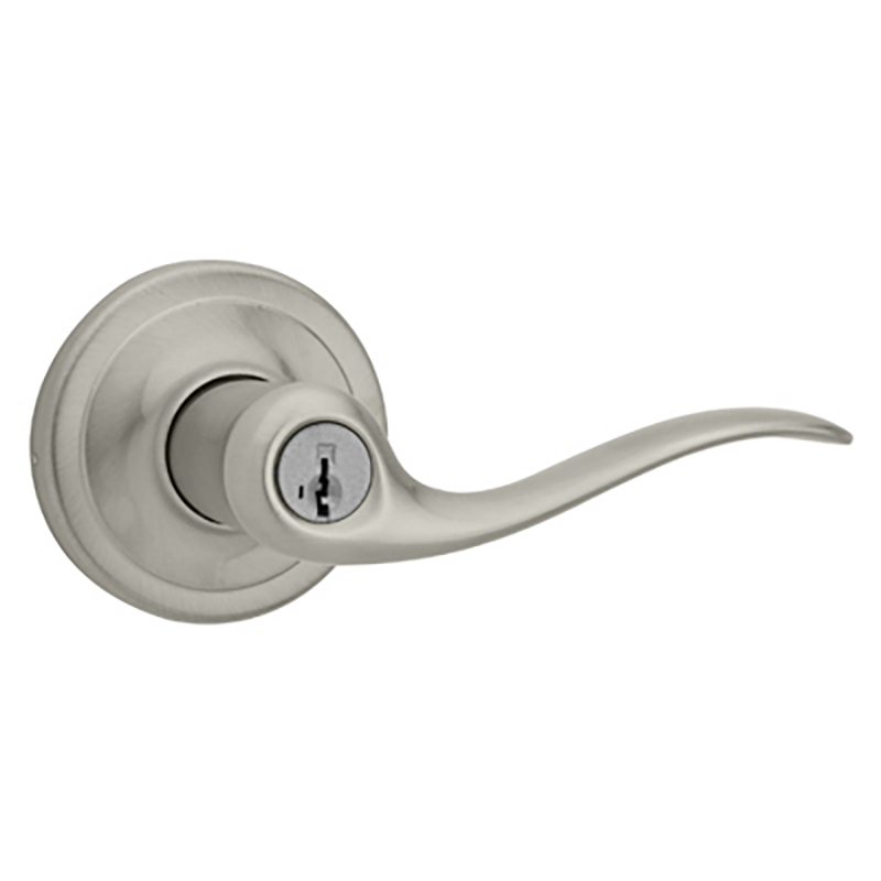 Kwikset 740TNL Tustin SmartKey Entry Lever - Satin Nickel