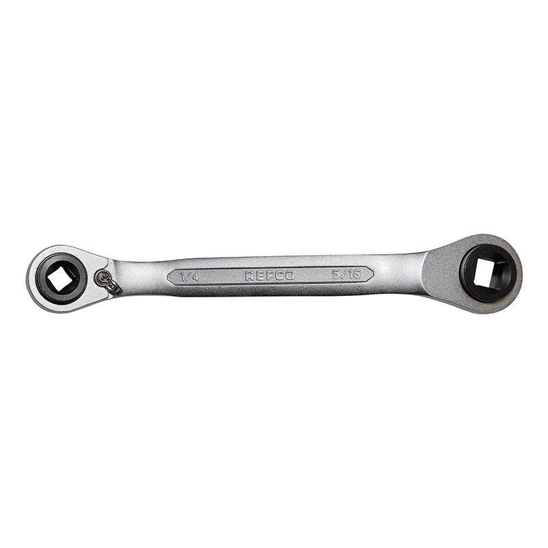 Offset HVAC Service Valve Ratchet Wrench