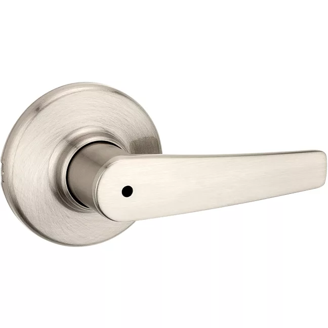 Kwikset 300DL Delta Privacy Lever - Satin Chrome