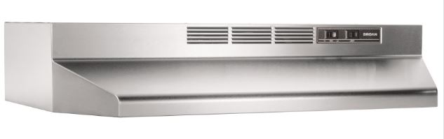 30" Broan Under Cabinet Ductless Range Hood - Stainless Steel