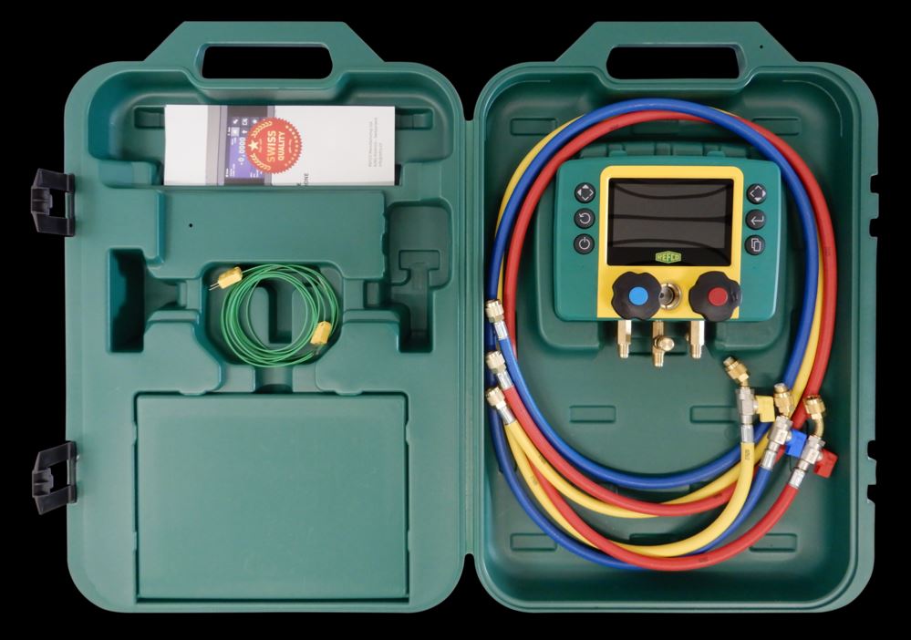 Digital HVAC Gauges with Hose and Ball Valves