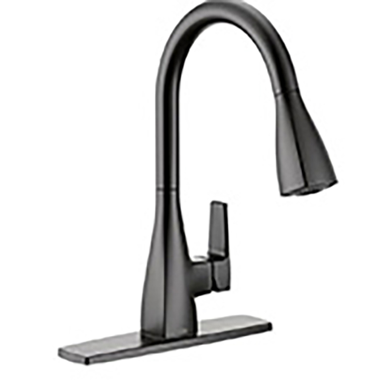 CFG Slate Single Handle Kitchen Faucet with Pull Down Sprayer - Matte Black