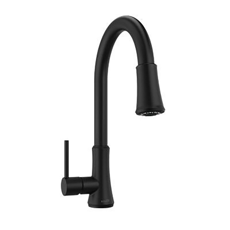 Pfister Single Handle Kitchen Faucet with Pull Down Sprayer - Matte Black
