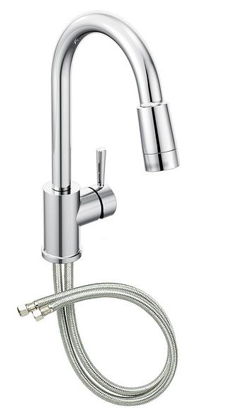 CFG Edgestone Single Handle Kitchen Faucet with Pull Down Sprayer - Chrome