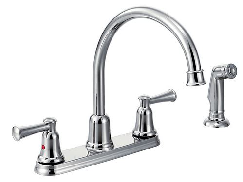 CFG Capstone Two Handle Kitchen Faucet - Chrome - With Spray