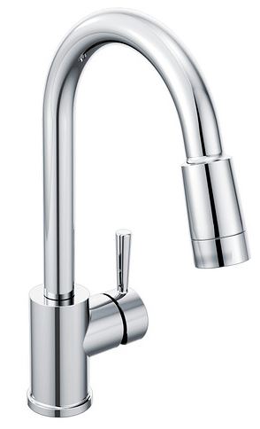 CFG Edgestone Single Handle Kitchen Faucet with Pull Down Sprayer - Chrome