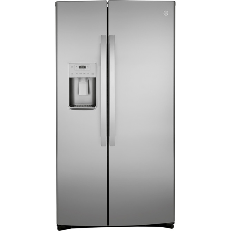 GE® 25.1 cu. ft. Side by Side Refrigerator with Ice Maker - Stainless Steel