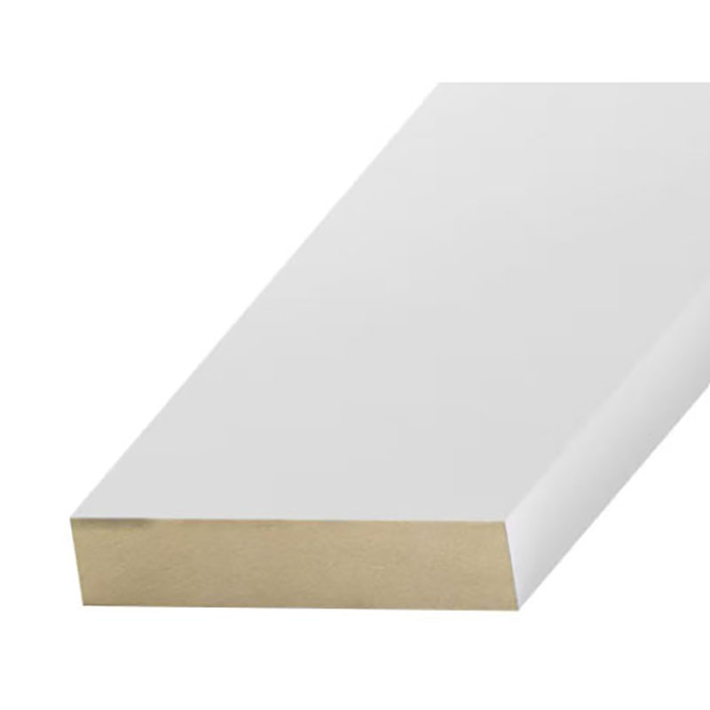 11/16" x 3-1/2" x 17' Primed MDF Baseboard