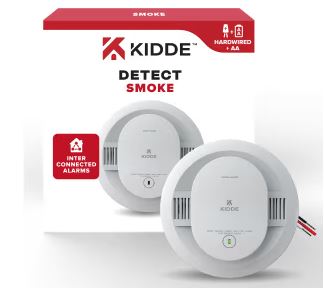 Kidde Smoke Detector - Hardwired with AA Battery Backup